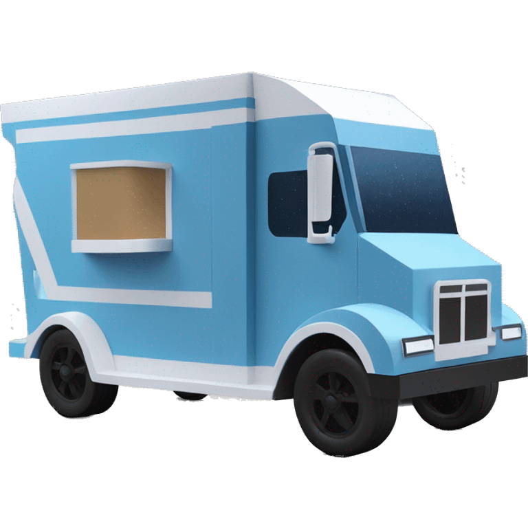 papercraft, darth Vader’s 2026 pearl-blue ice-cream step van emoji