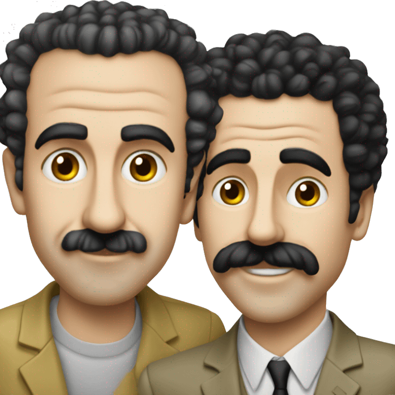 borat with his cousin bilo emoji