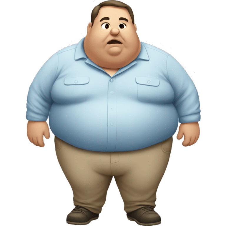 Fat guy emoji