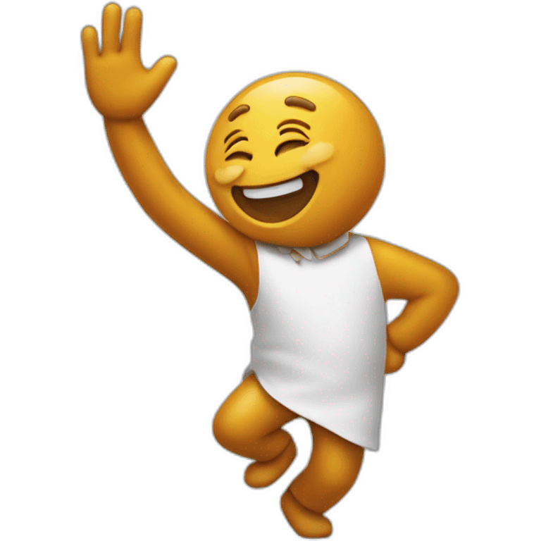 un roux qui fait un dab emoji