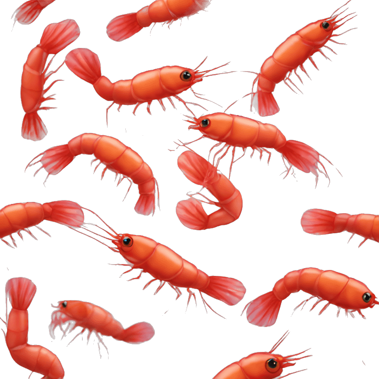 Crystal red shrimp emoji