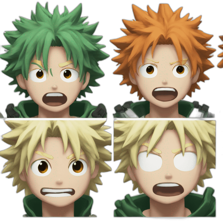 Bakugo my hero academia angry emoji