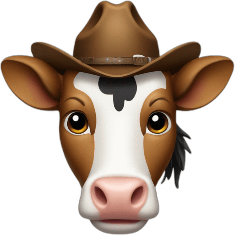 Pingouin cow boy emoji