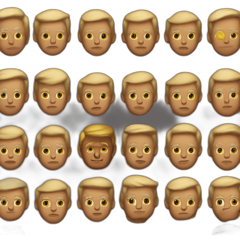 trump with s super dark tan emoji