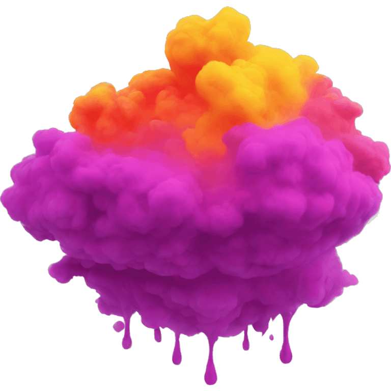 Holi colour in air emoji