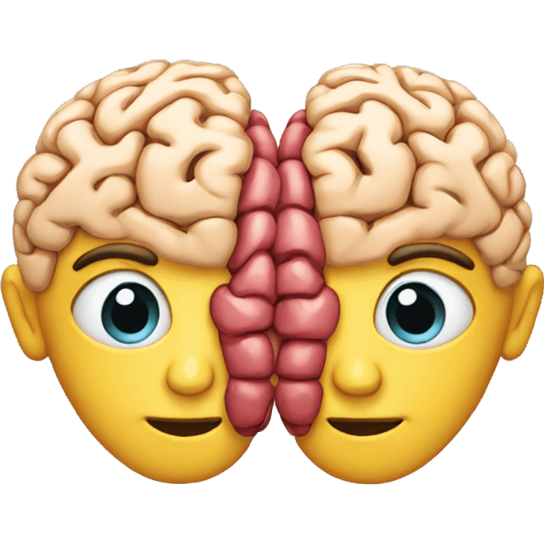 Two brains connected  emoji