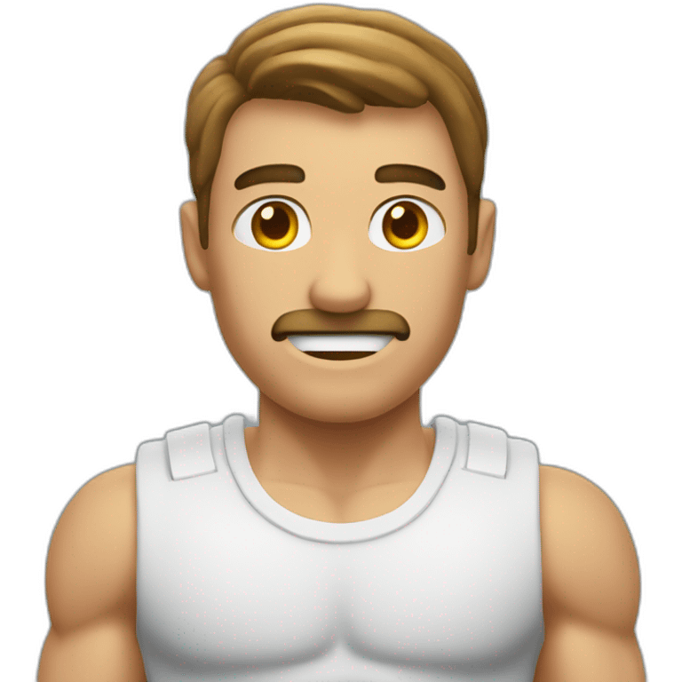 Muscle chatgpt coding guy Mediterranean emoji