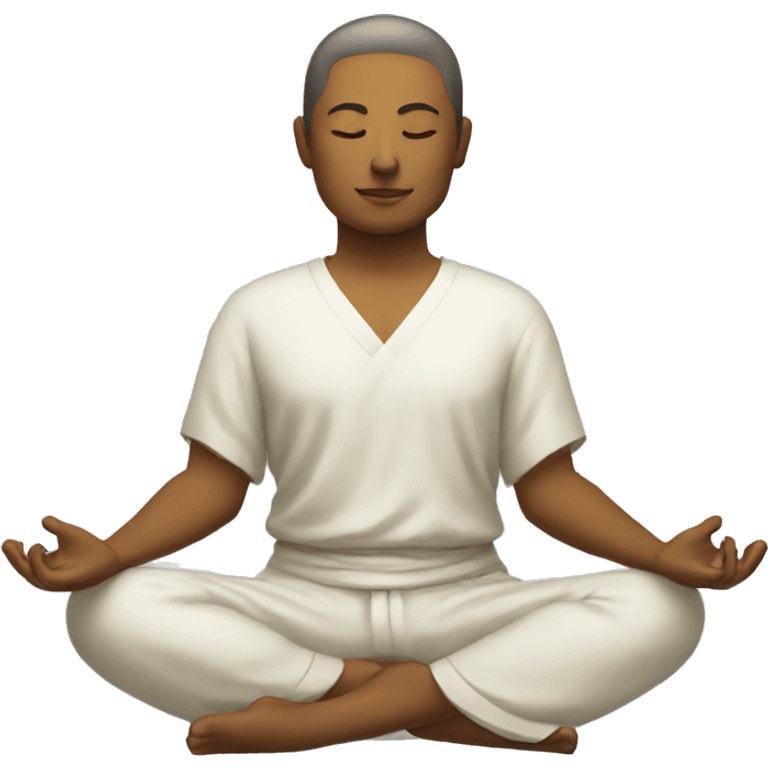 NO GENDER zen meditation position emoji