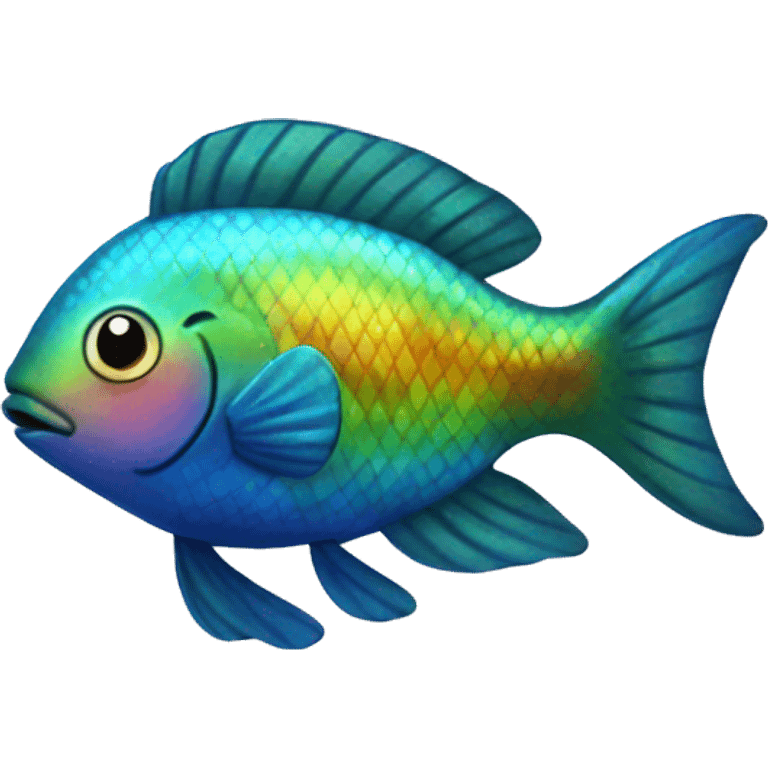 Rainbow fish  emoji