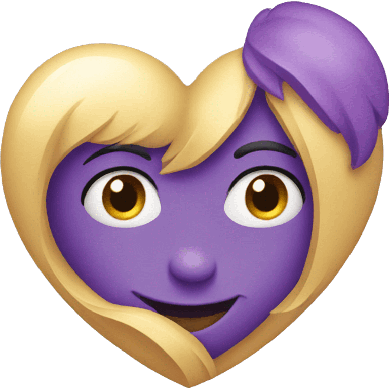 Heart violet emoji