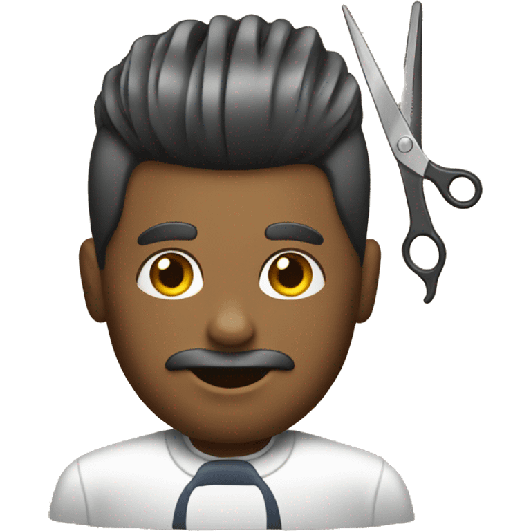 Cutting hair barber  emoji