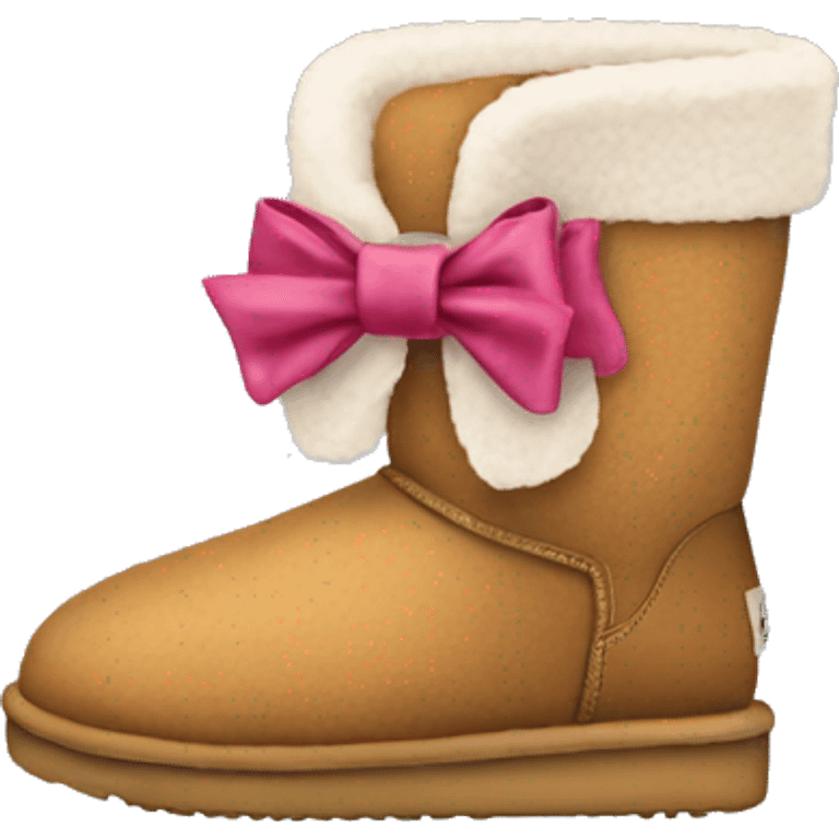 Uggs with a bow emoji