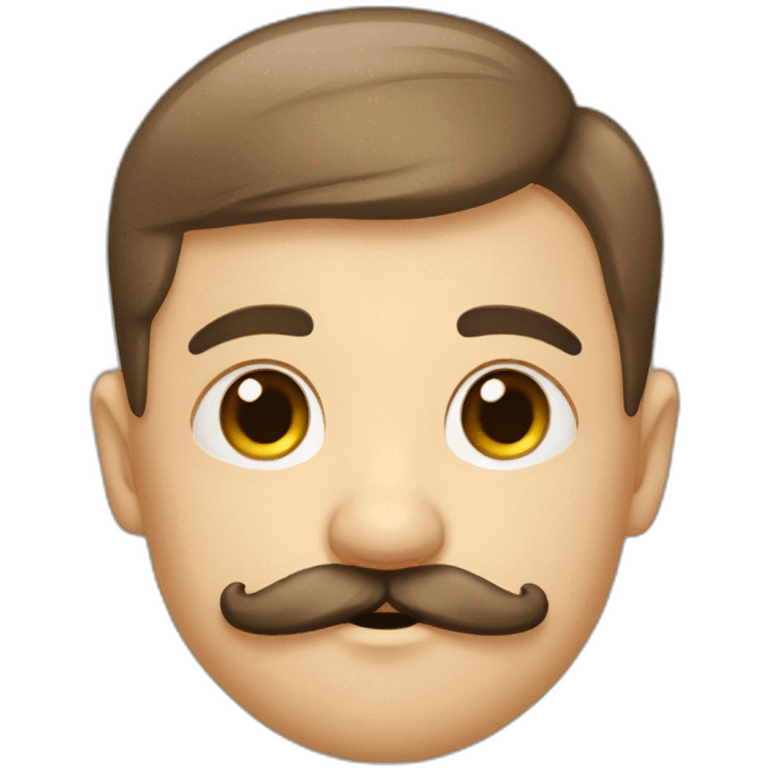 Bebê de bigode emoji