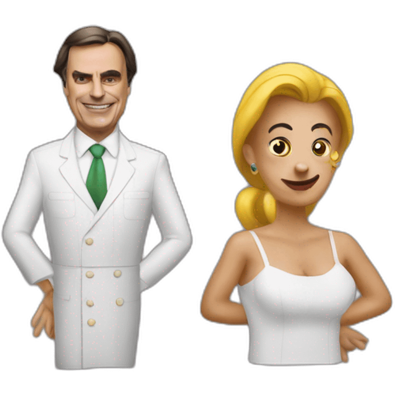 Bolsonaro e Bozo emoji