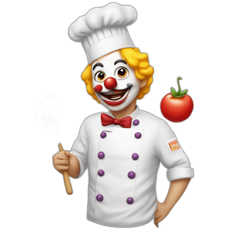 a chefs kiss emoji but its a clown emoji