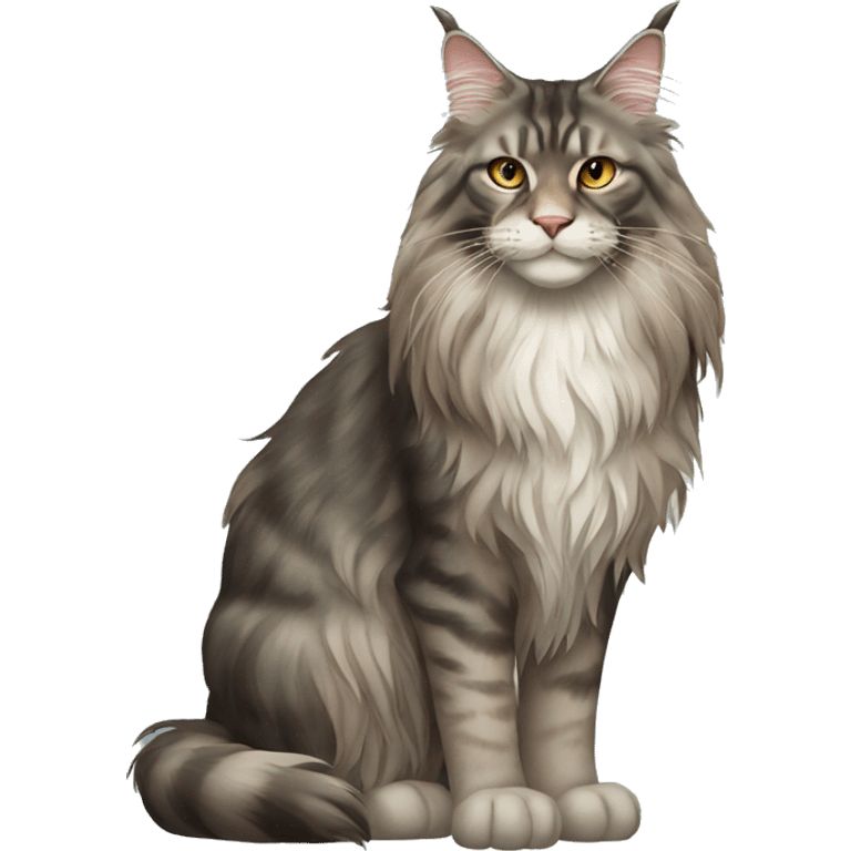 Maine Coon Cat Full Body emoji