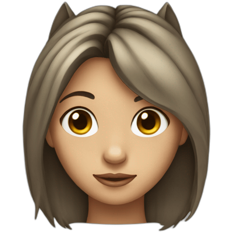 girl with a horse head emoji