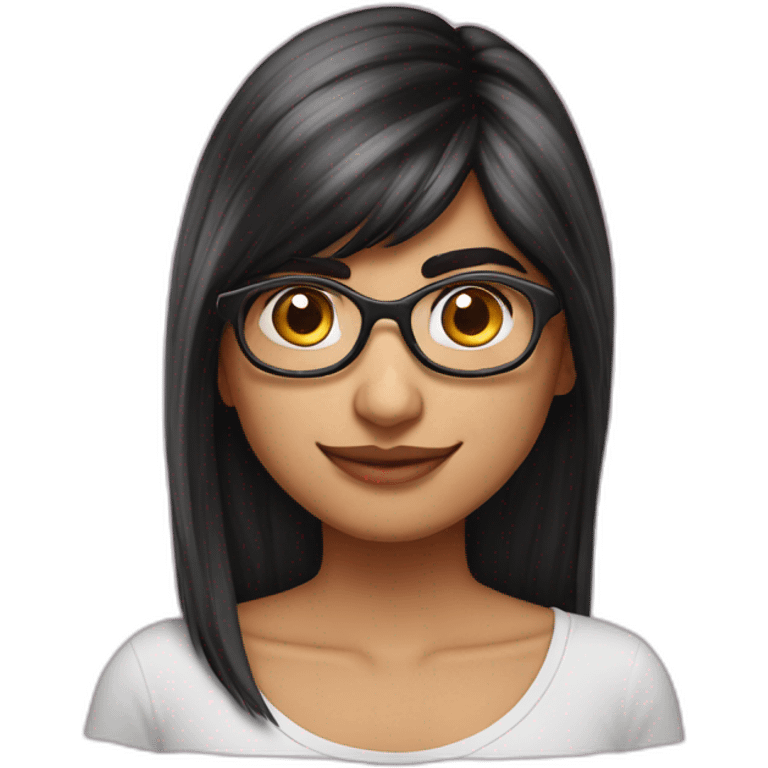 Mia Khalifa yogourt on face SFW SAFE emoji