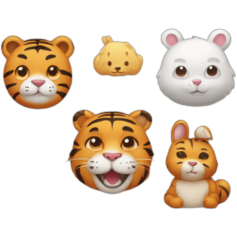 tiger rabbit bear emoji