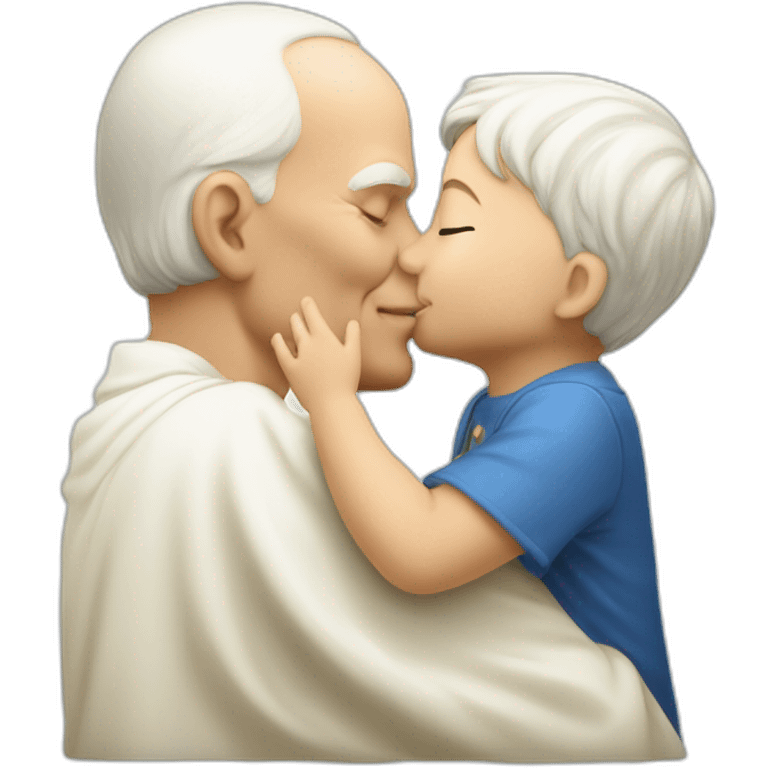 John-paul-II-kissing-child emoji