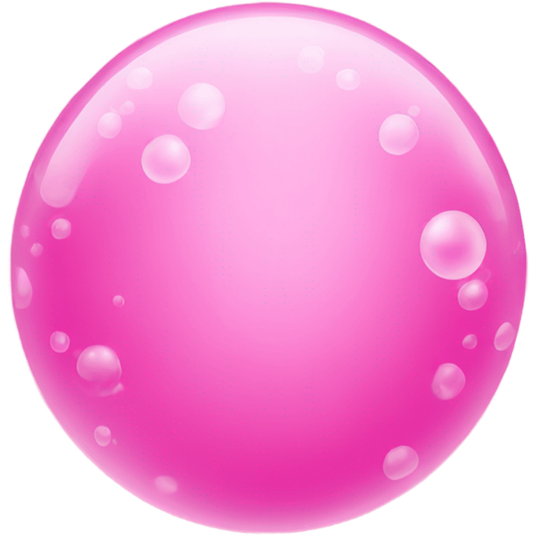 Pink bubbles emoji