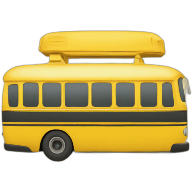 Yellow bus emoji