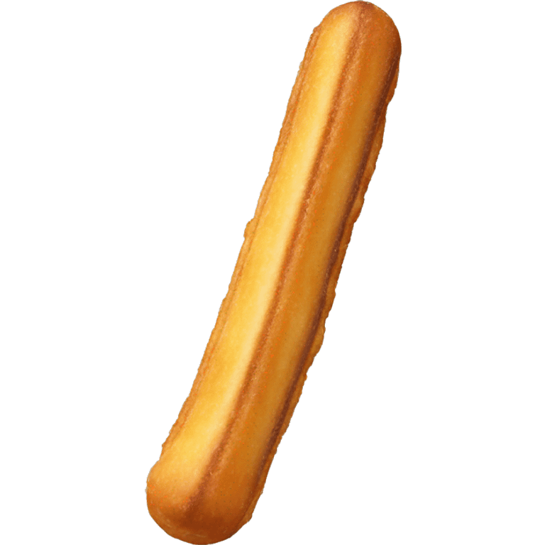 Churro with chocolate dipped tip  emoji