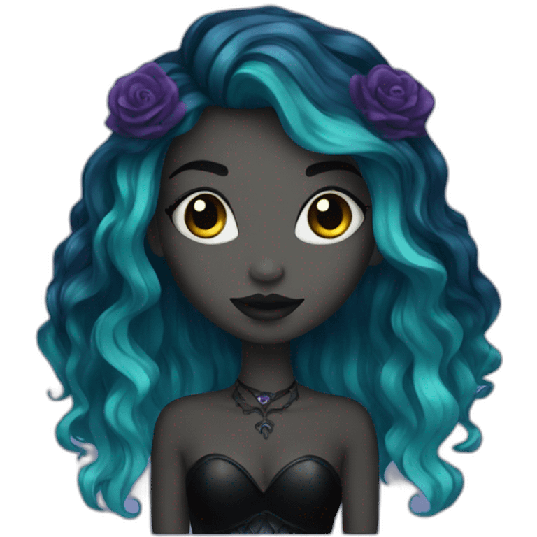 goth mermaid emoji