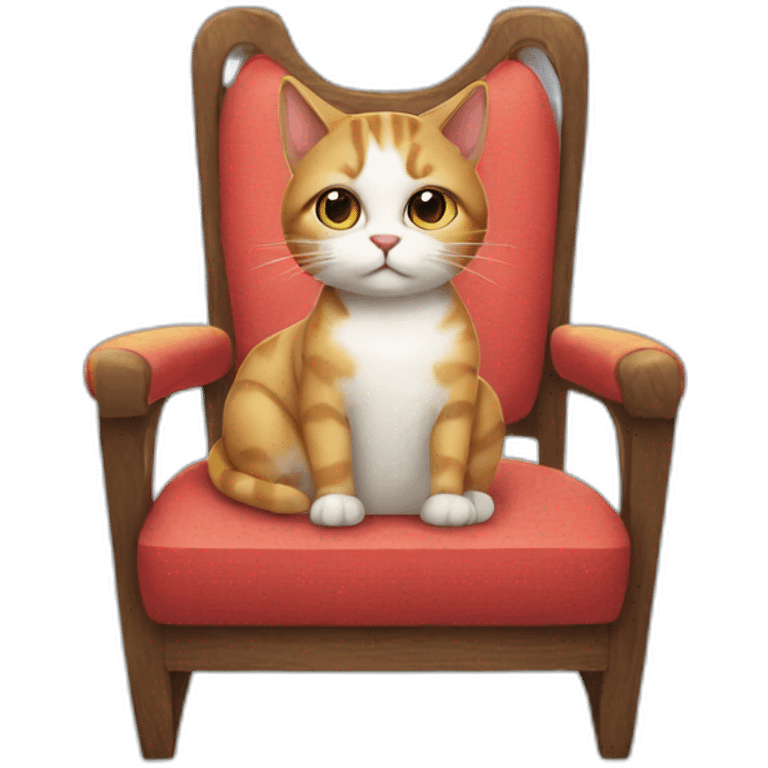 Cat-on-chair emoji