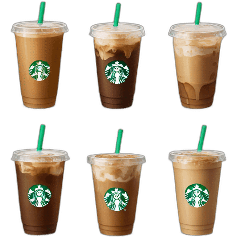 Starbucks ice coffee closed emoji