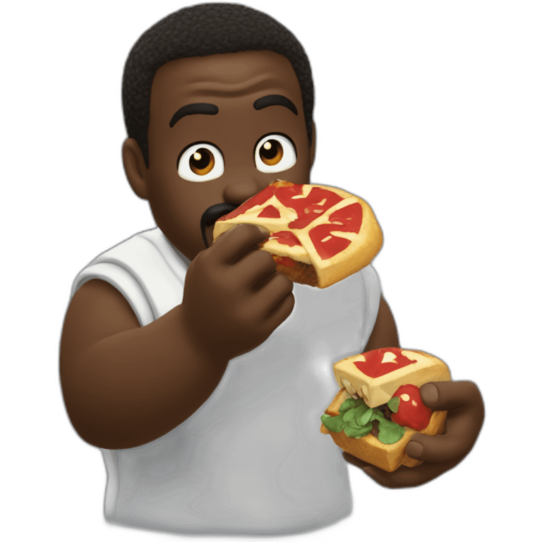 shaquile o’ neal eating mario star powerup emoji