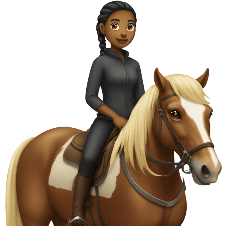 Girl on horse emoji