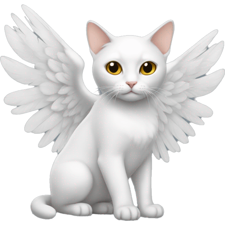 cat with angel wings emoji