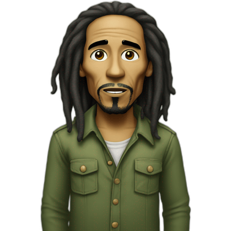 Bob Marley qui fume emoji