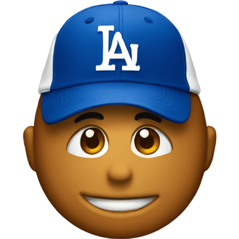 Emoji with dodger hat emoji