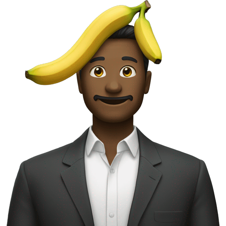 Un homme banane emoji