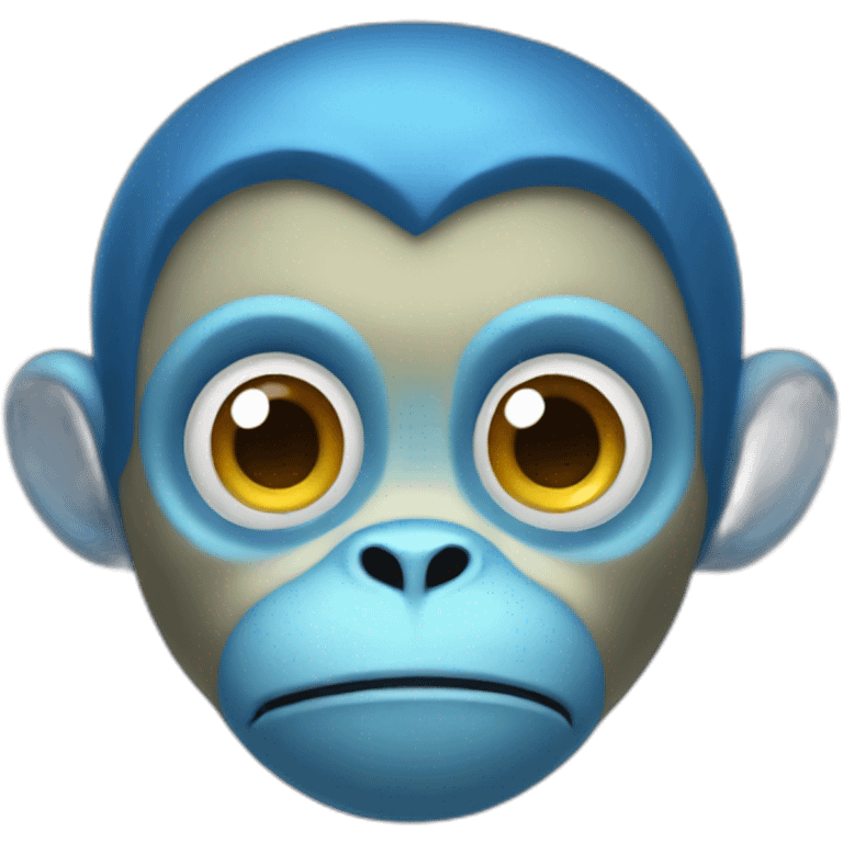 blue ghost monkey emoji