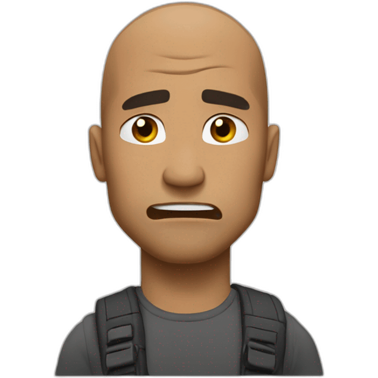 the-rock-frown emoji