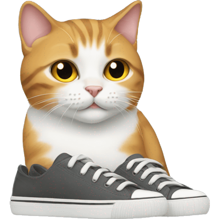 cat wearing shoes emoji