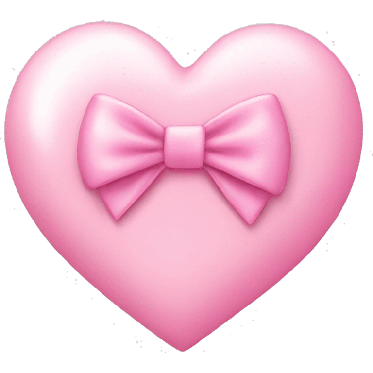 a baby pink heart with a bow emoji