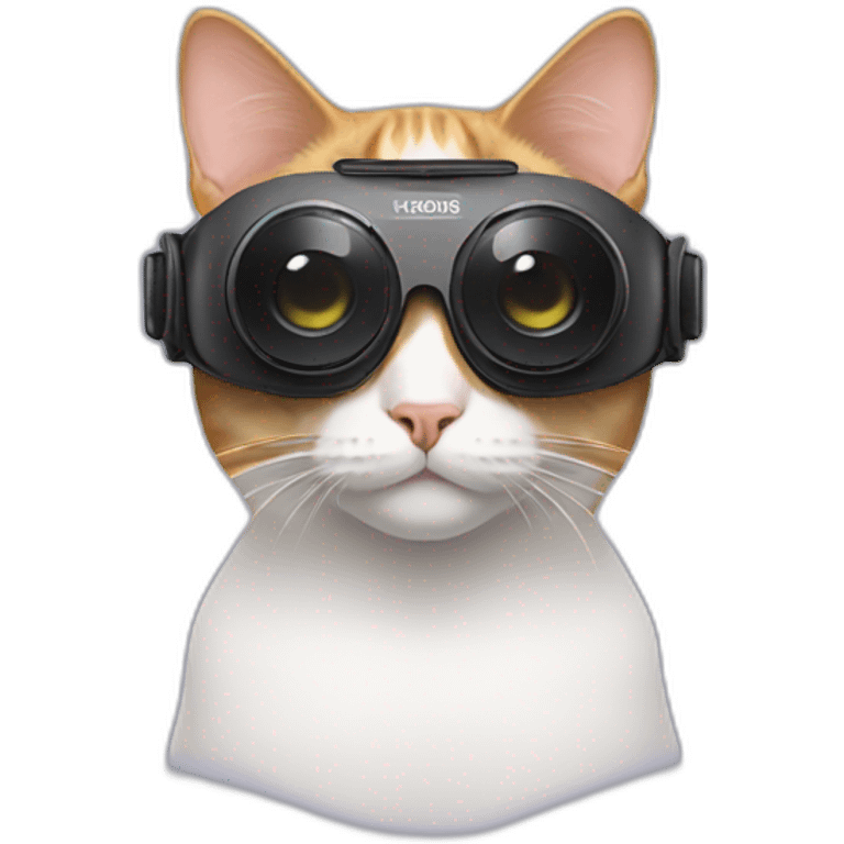 cat wearing vr headset emoji