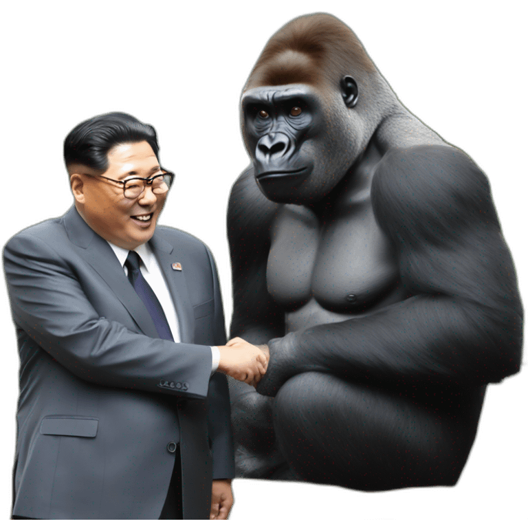 Gorilla meeting Kim yong un emoji