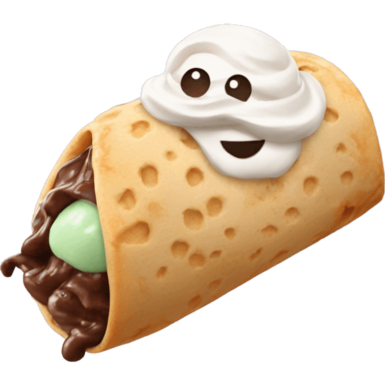 Ice cream burrito emoji