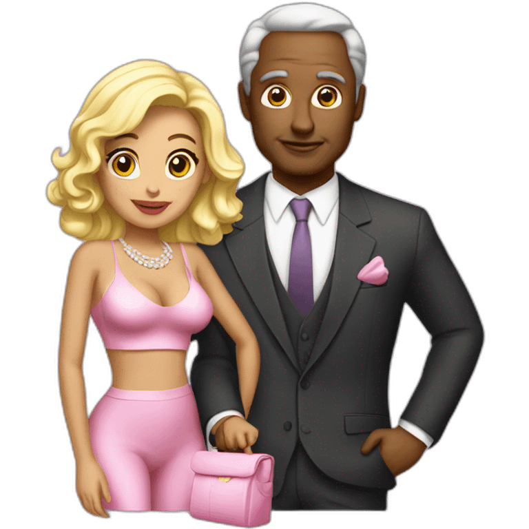 sugar daddy with sugar baby emoji