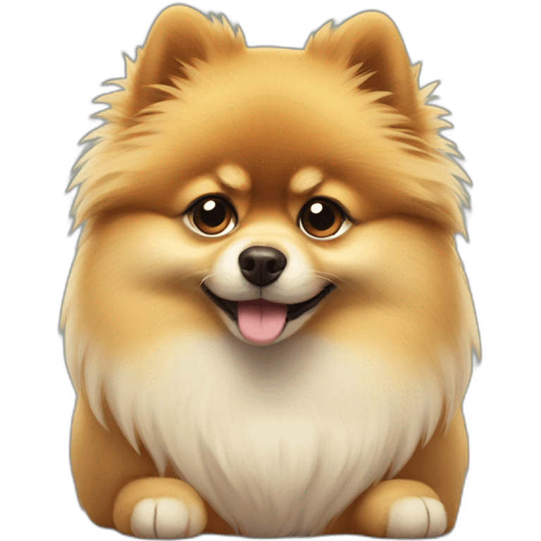 Sad pomeranian asks for money  emoji