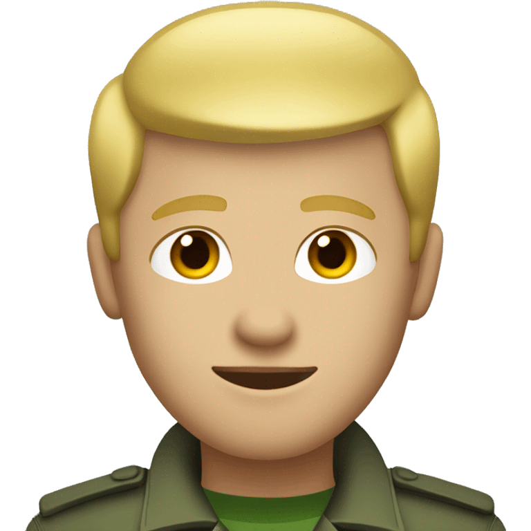 Blonde short haired man with a 5 oclock shadow wearing a green military style jacket with a dark grey shirt underneath emoji