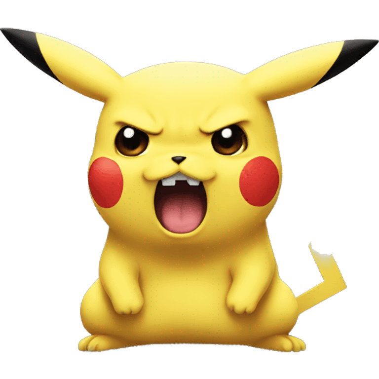 Angry pikachu emoji