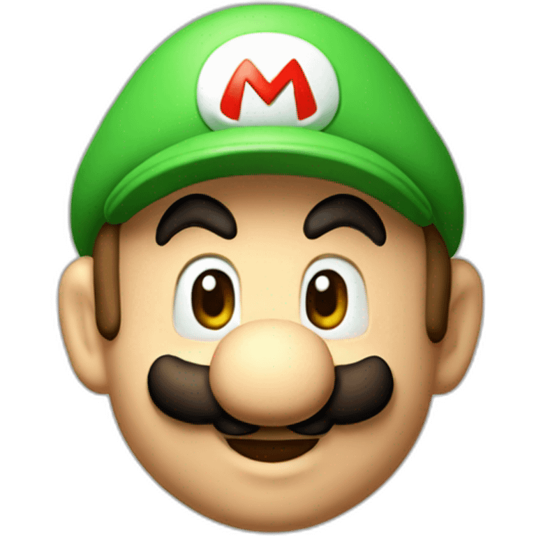 Super mario qui frappe luigi emoji