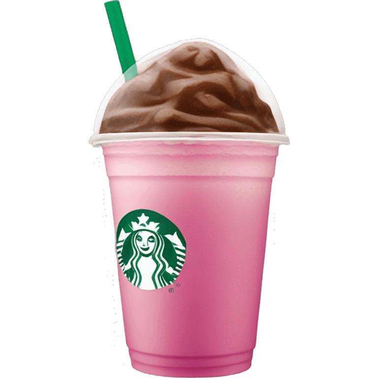 Starbucks pink ice coffee emoji