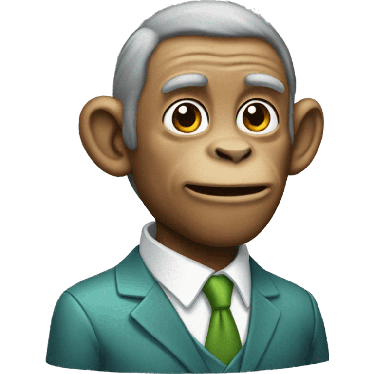 Monkey that looks like Bob green emoji